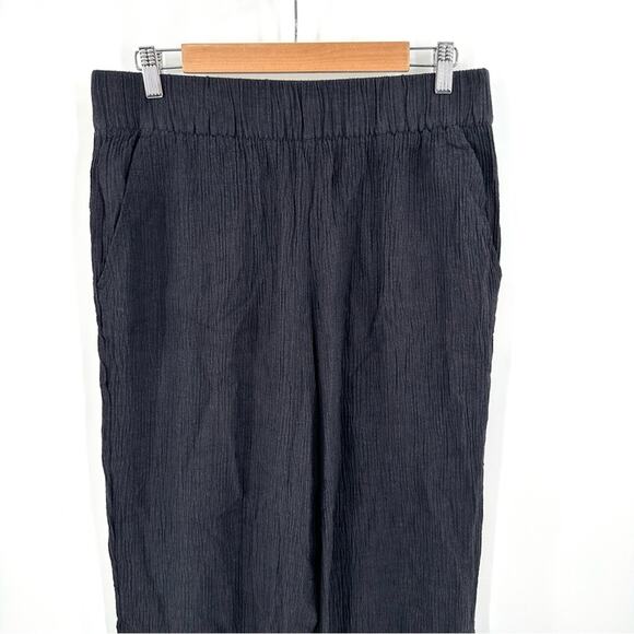 Soft Surroundings Oceo Gauze Wide-Leg Pants in black Size M - Picture 2 of 10